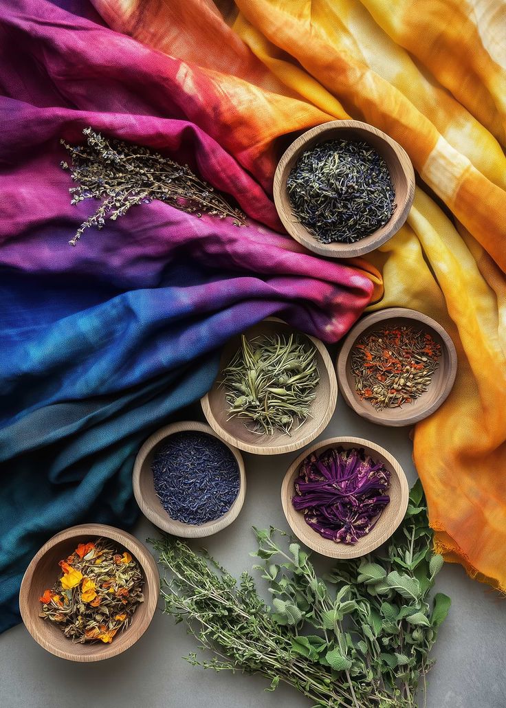 Natural dyeing process